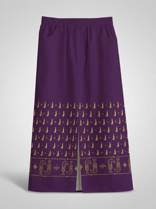 Khanjar- Front Slit Cotton Skirt