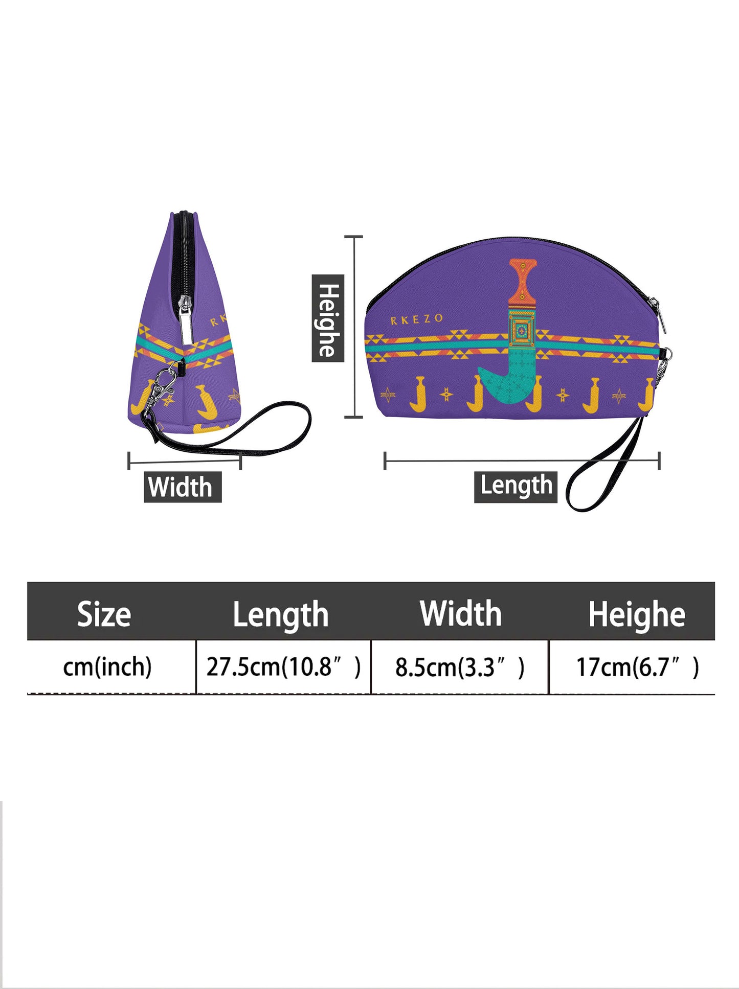 Khanjar - Curved Cosmetic Bag