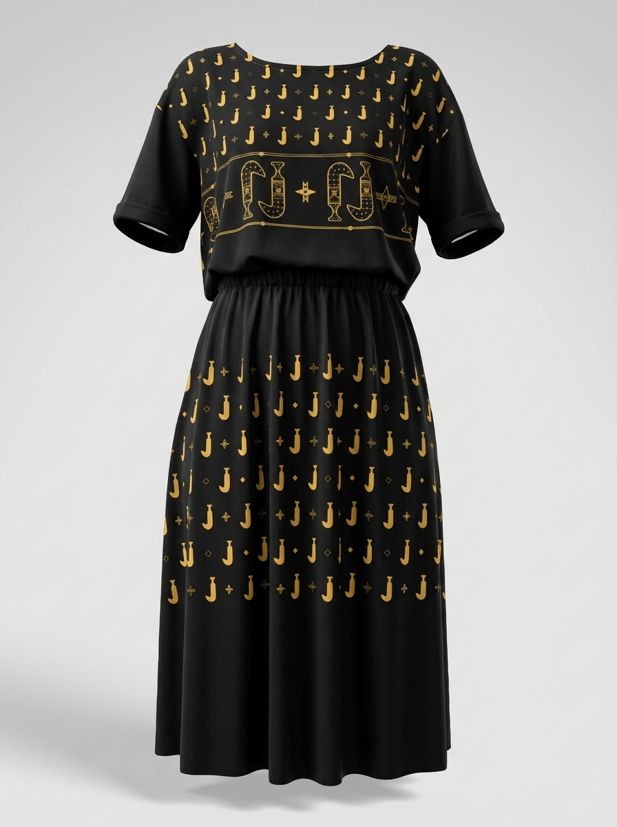 Khanjar - Elastic Waist Dress