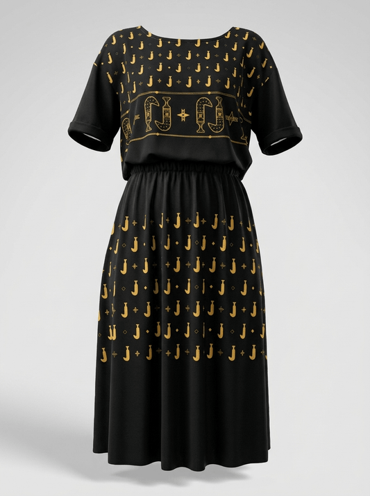 Khanjar - Elastic Waist Dress