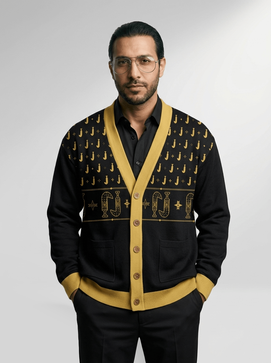 Khanjar - Fleece-Lined Knit Cardigan