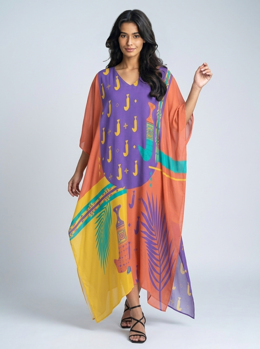 Khanjar - Silk-Like Kaftan Robe