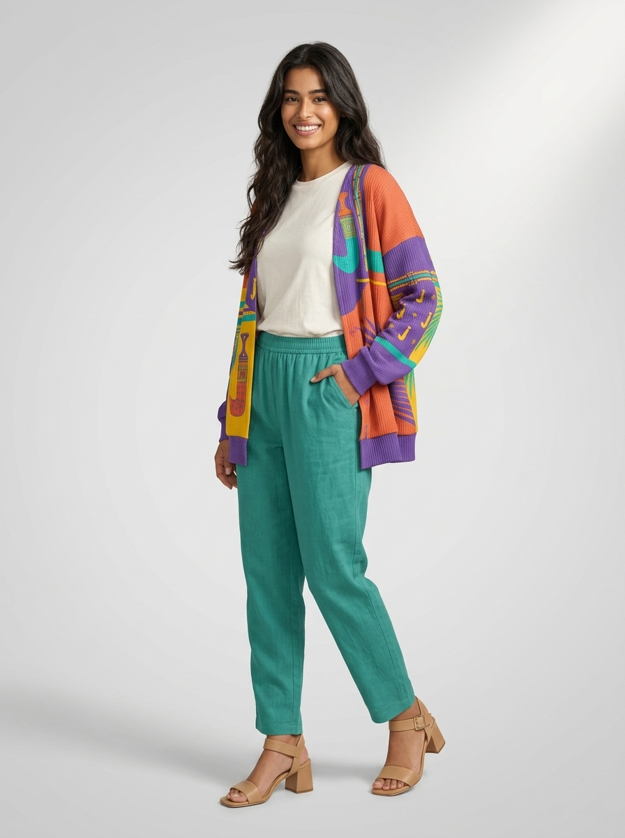 Khanjar- Imitation Knit Cardigan