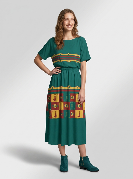 Khanjar - Elastic Waist Dress