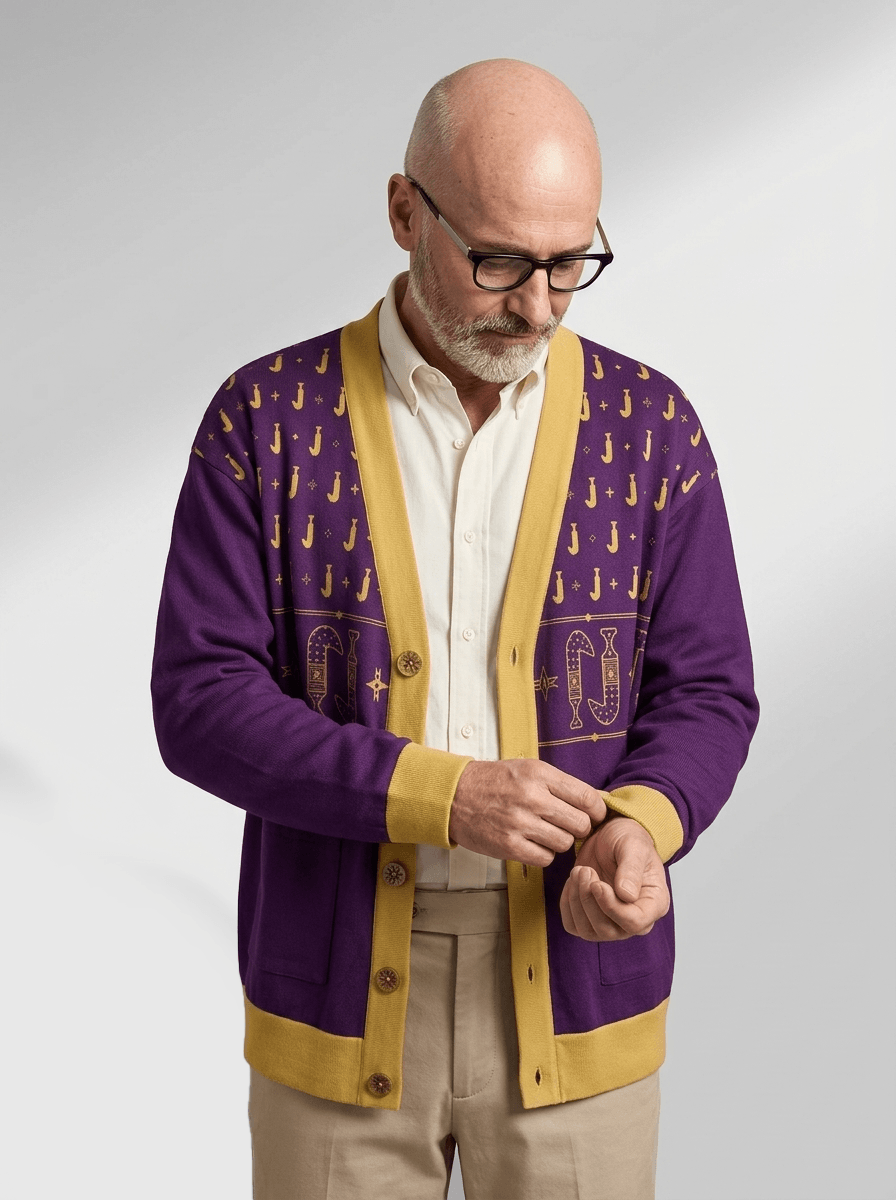 Khanjar - Fleece-Lined Knit Cardigan
