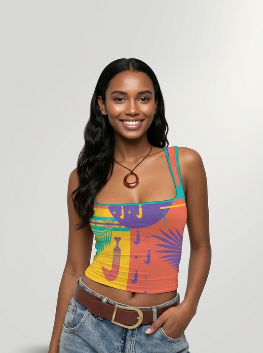 Khanjar - Square Neck Tank Top