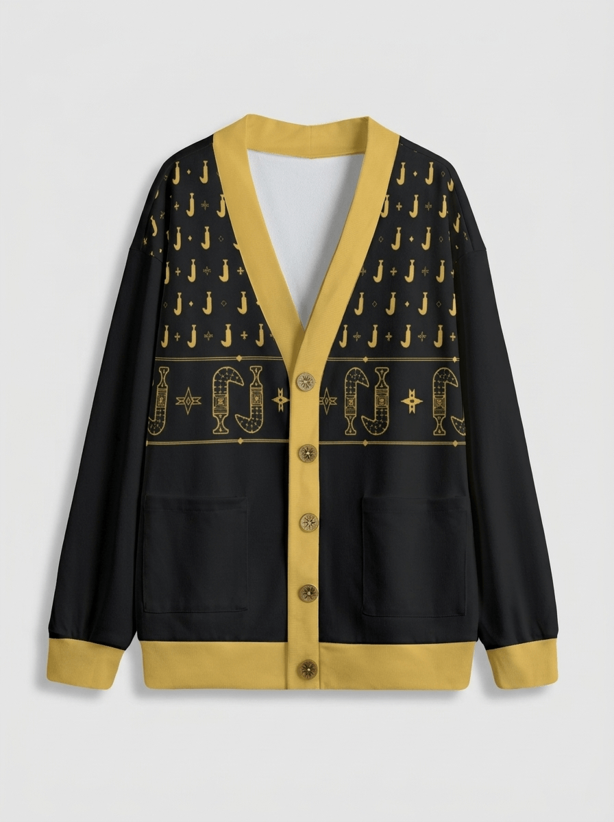 Khanjar - Fleece-Lined Knit Cardigan