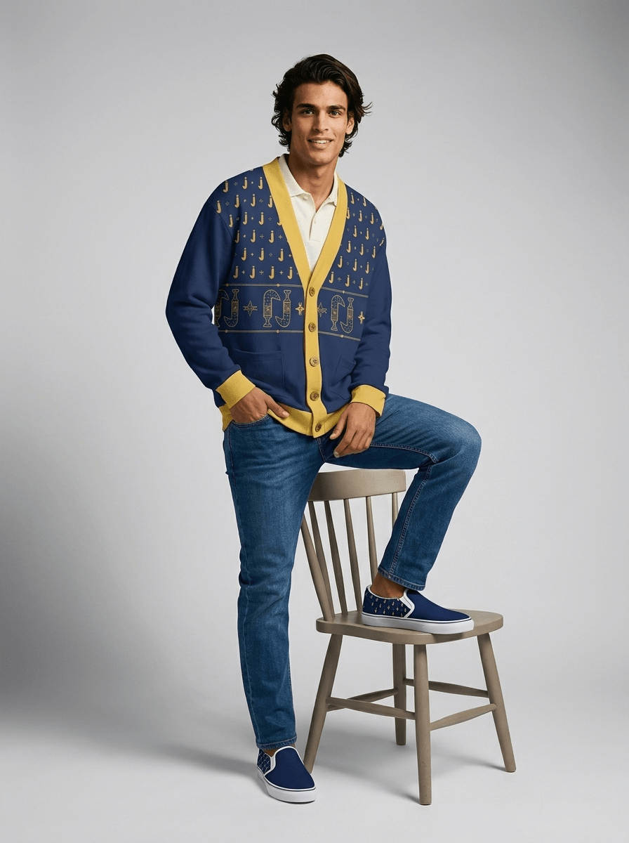 Khanjar - Fleece-Lined Knit Cardigan
