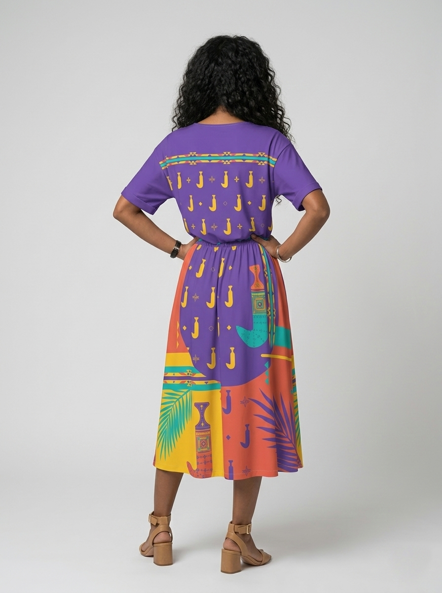 Khanjar - Elastic Waist Dress