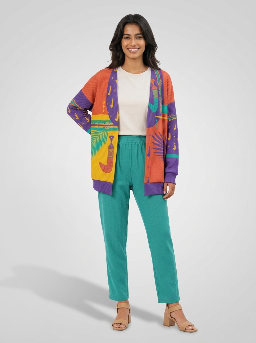 Khanjar- Imitation Knit Cardigan