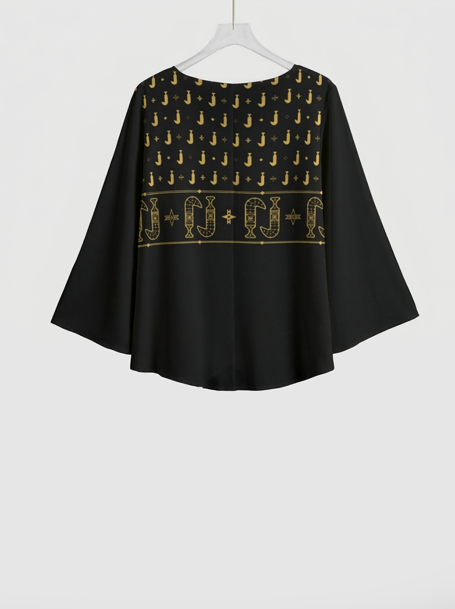 Khanjar -  V-Neck Long Sleeve T-Shirt